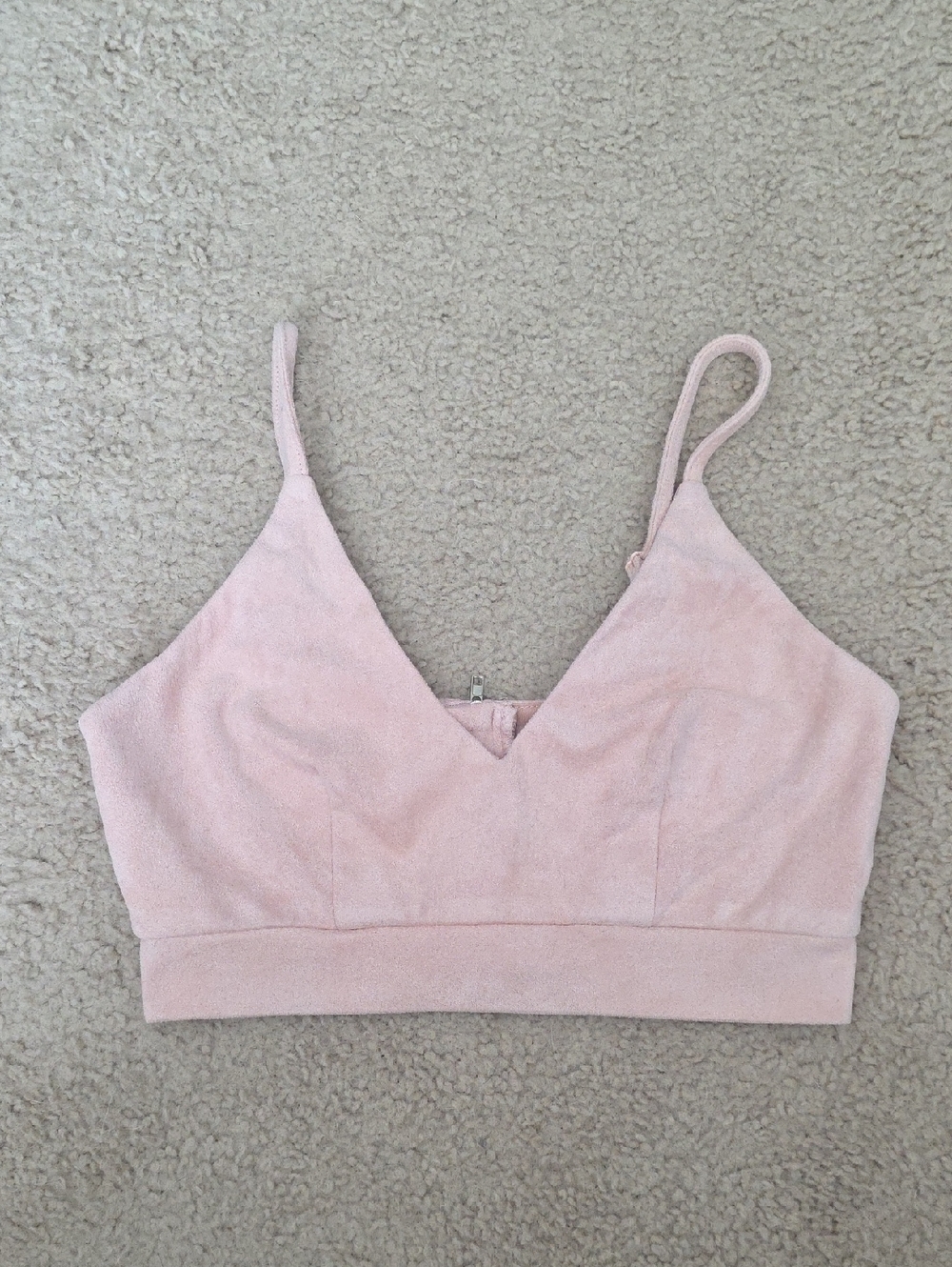 Forever 21 Blush Pink Velvet Top